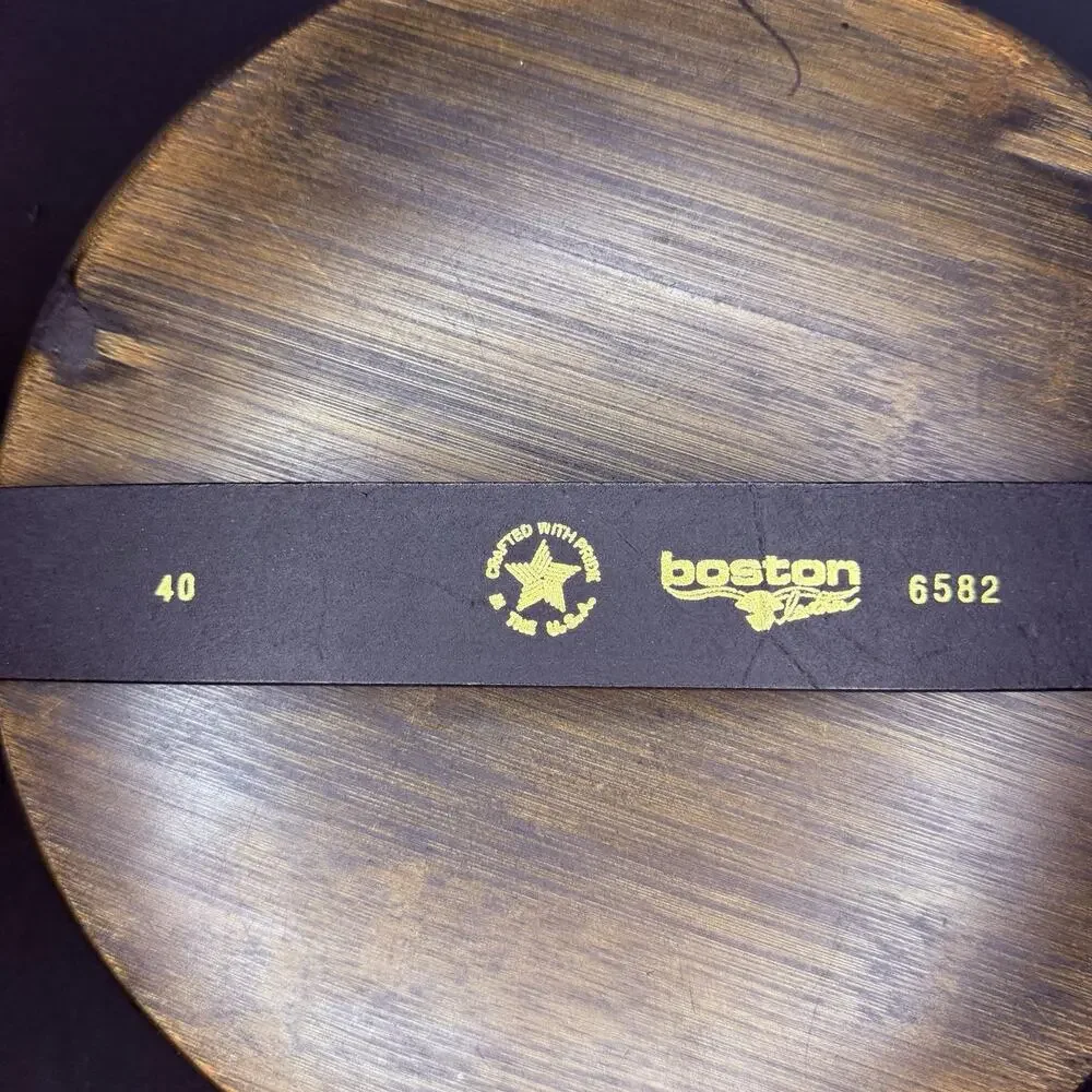 Boston Leather Garrison Belt Size 38